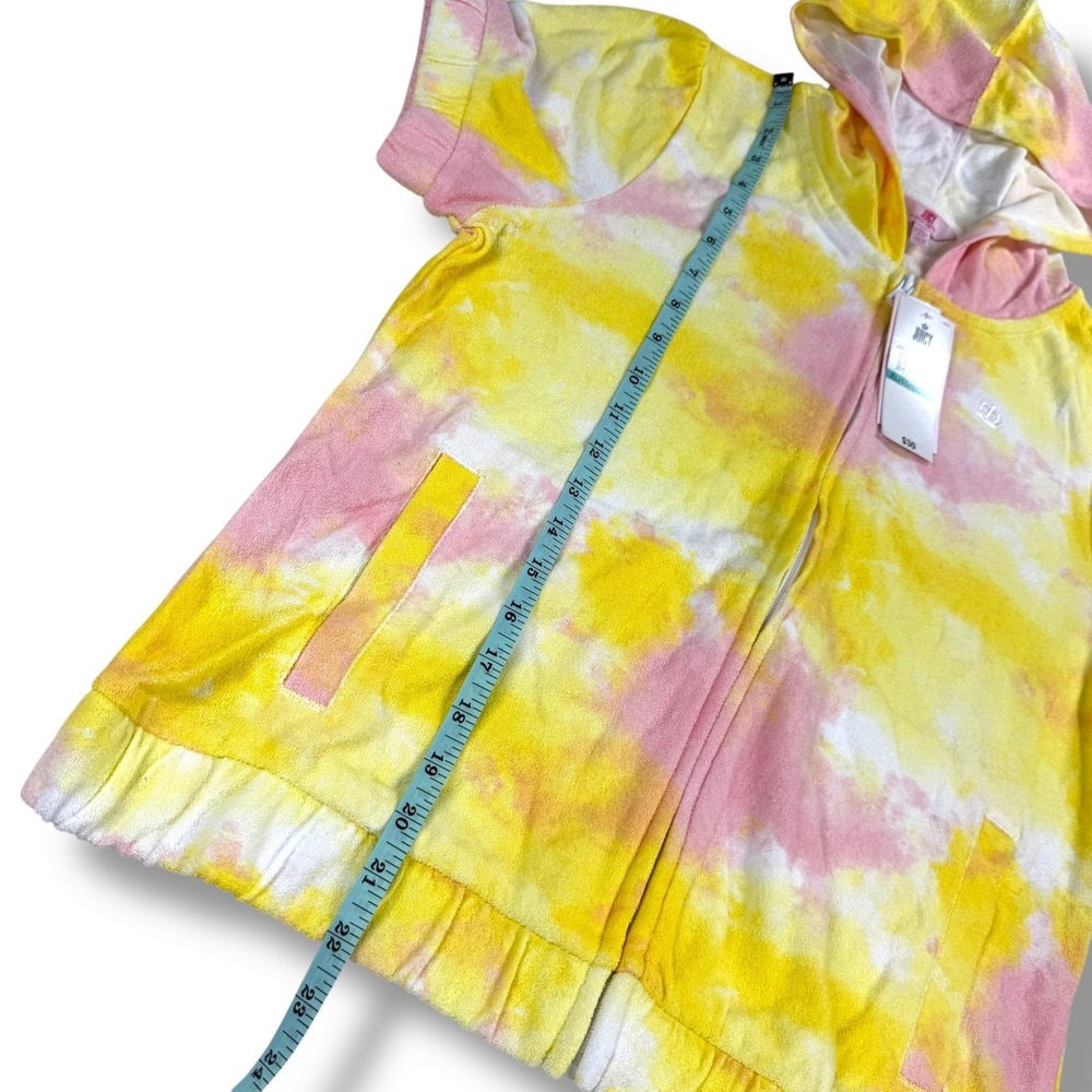 Juicy Couture Terry Cloth Tie Dye Lounge Set Short Sleeve Hoodie‎ and Shorts - Picture 7 of 12